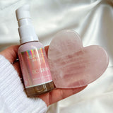 The Self-Love Skincare Set - Gua Sha Tool and Organic Oil Serum